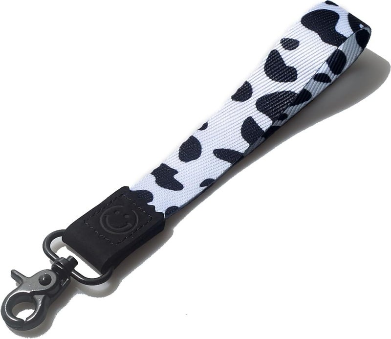 DQL cow key lanyard for women, short lanyard for keys, key chain wristlet strap, cute keychains for car keys(COW) - Image 1
